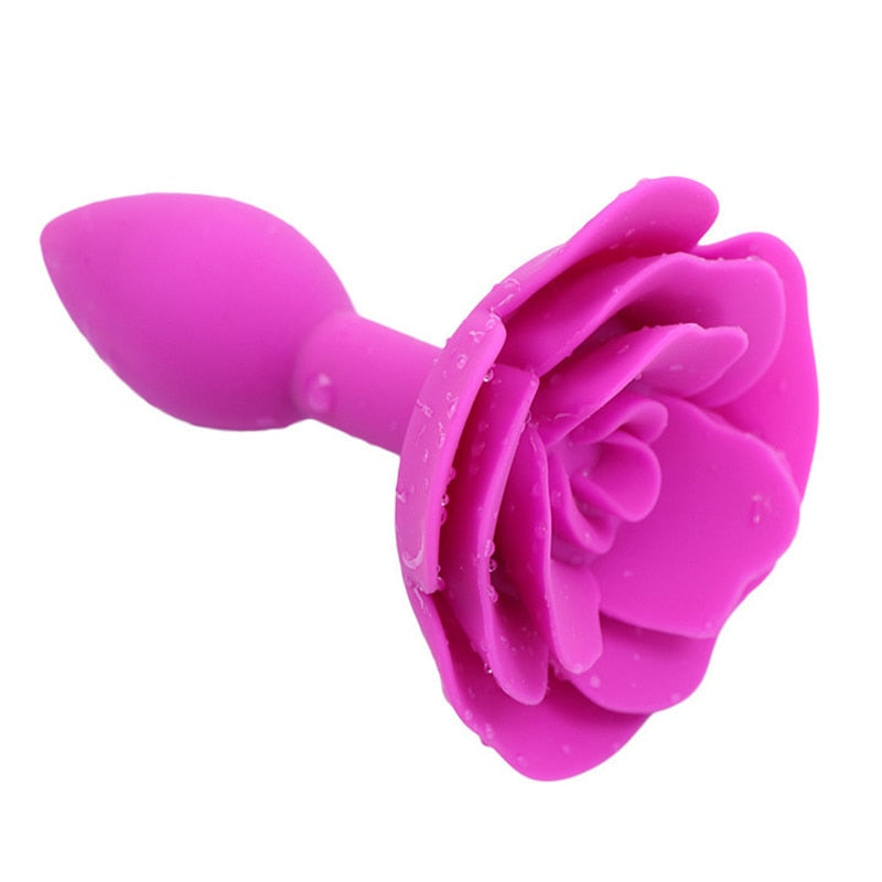 Silicone Rose Butt Plug | dmunderwear detail image 8