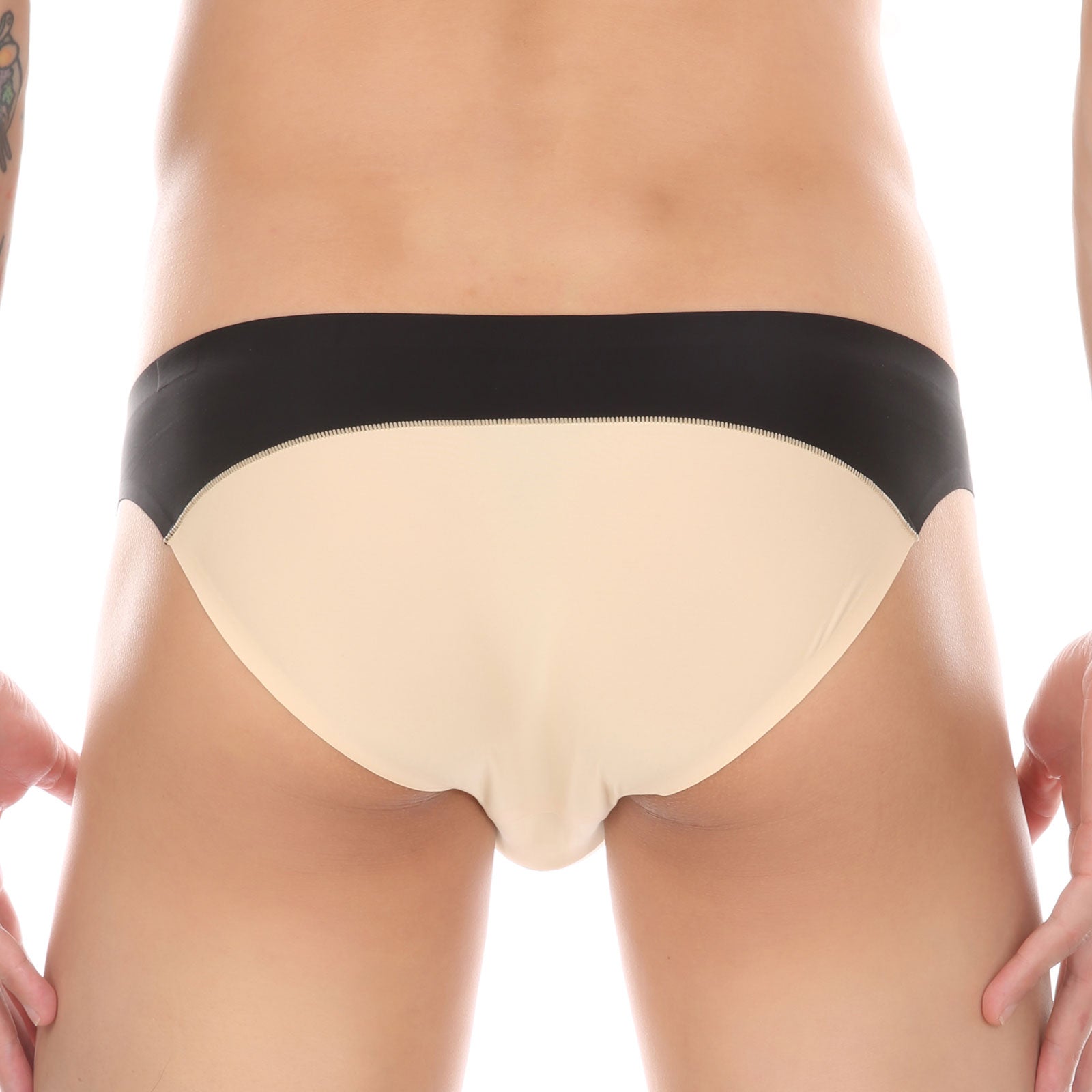 Silky Contrast Briefs | dmunderwear detail image 11