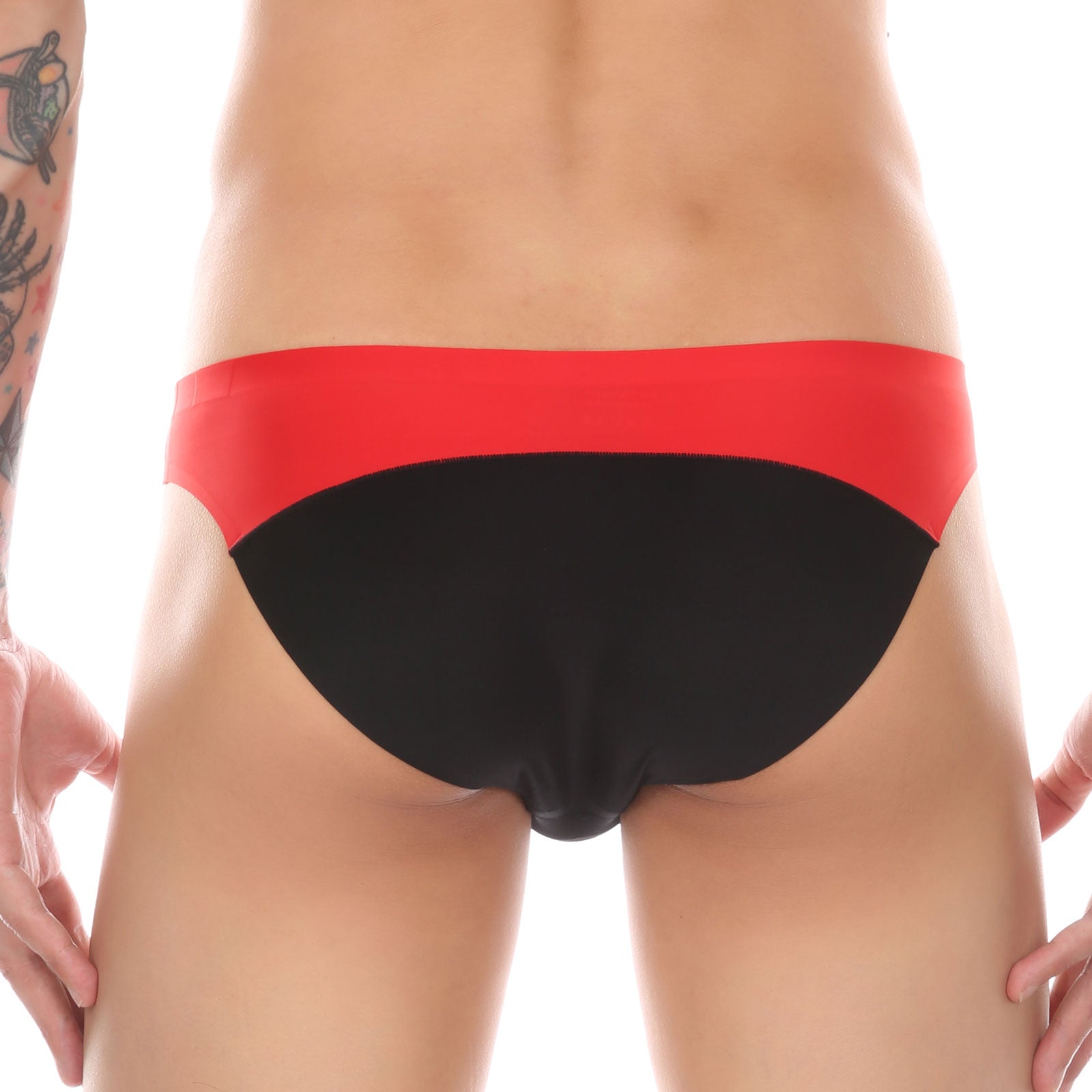 Silky Contrast Briefs | dmunderwear detail image 2