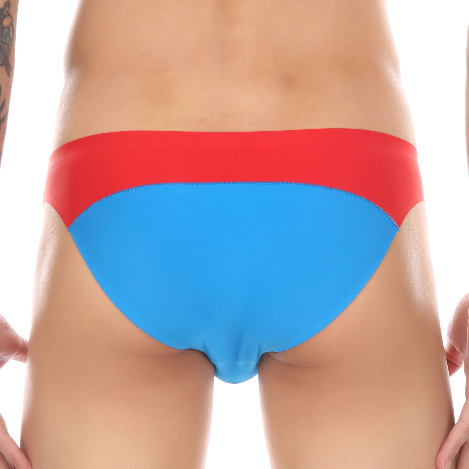 Silky Contrast Briefs | dmunderwear detail image 5