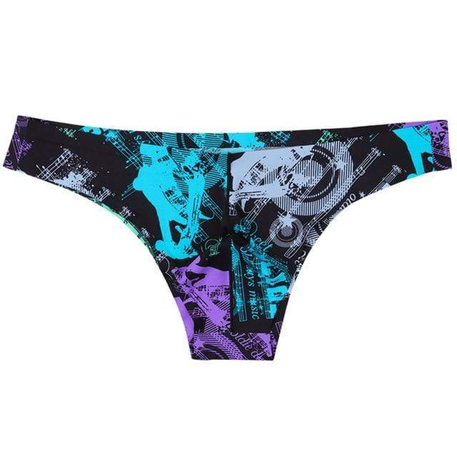 Silky Graphic Slim Briefs | dmunderwear detail image 17