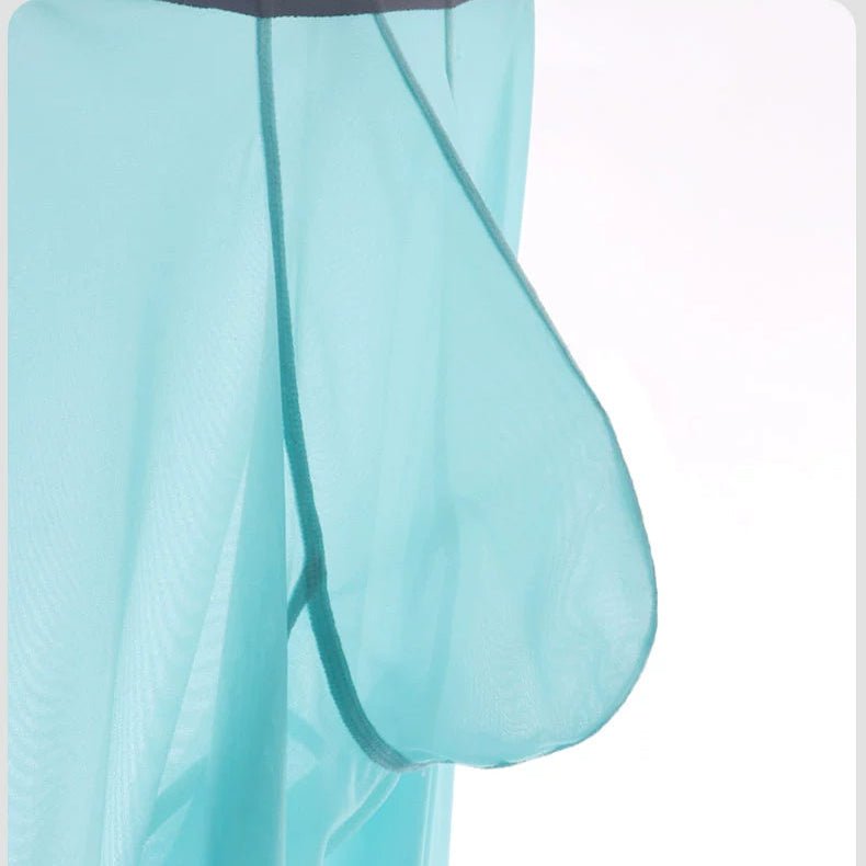 Silky Transparent Mesh Leggings | dmunderwear detail image 5