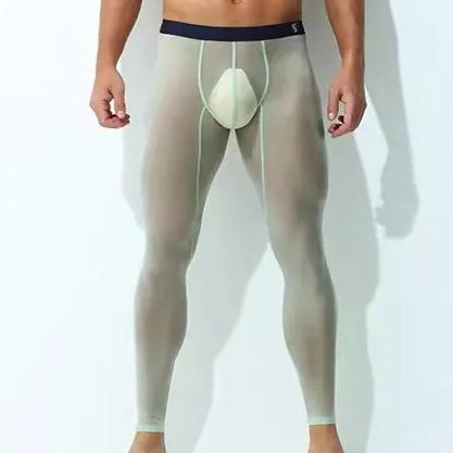 Silky Transparent Mesh Leggings | dmunderwear detail image 9