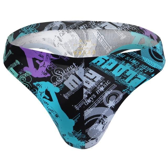 Silky Print Thong | dmunderwear detail image 11