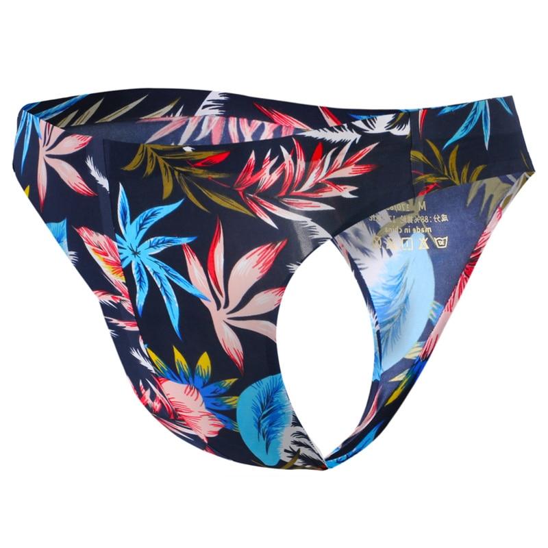 Silky Print Thong | dmunderwear detail image 6