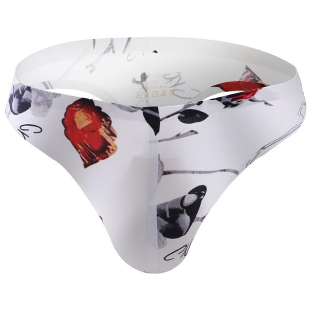Silky Print Thong | dmunderwear detail image 8