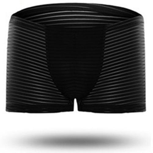 ORVLS Silky Sheer Striped Boxers | dmunderwear detail image 5