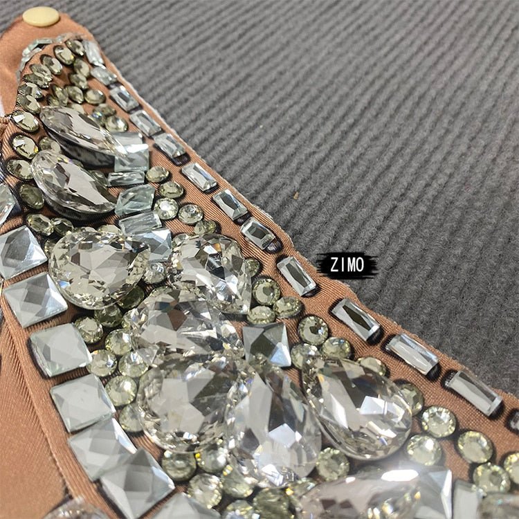 Skintight Bejeweled Bodysuit | dmunderwear detail image 10