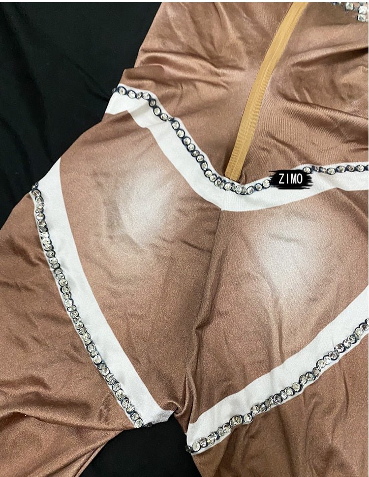 Skintight Bejeweled Bodysuit | dmunderwear detail image 15