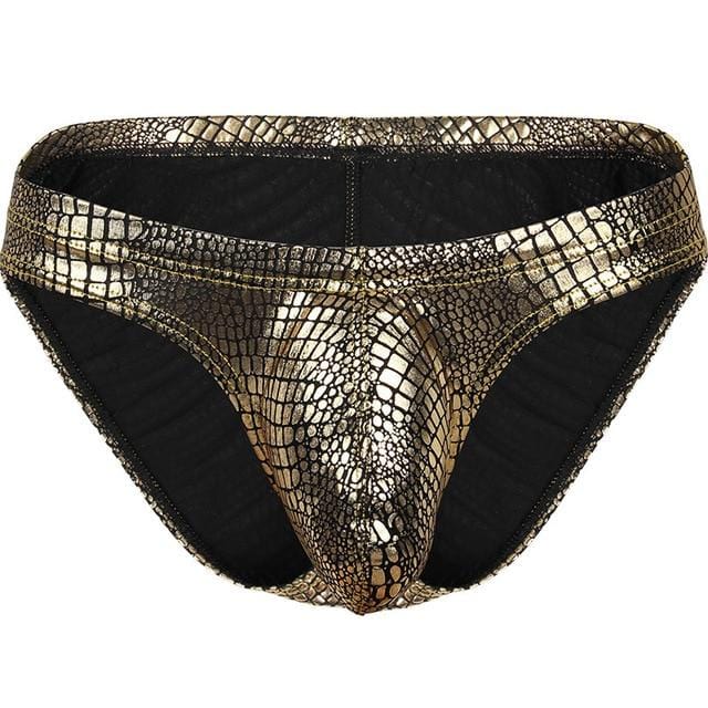 Snakeskin Bikini Briefs | dmunderwear detail image 5