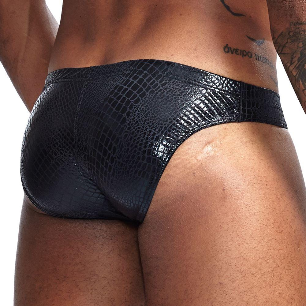 Snakeskin Bikini Briefs | dmunderwear detail image 8