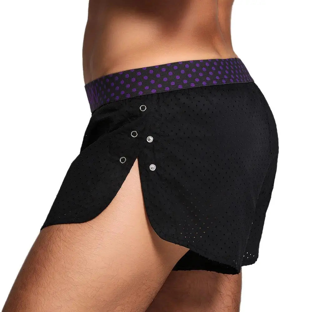 Snap Button Mesh Shorts | dmunderwear