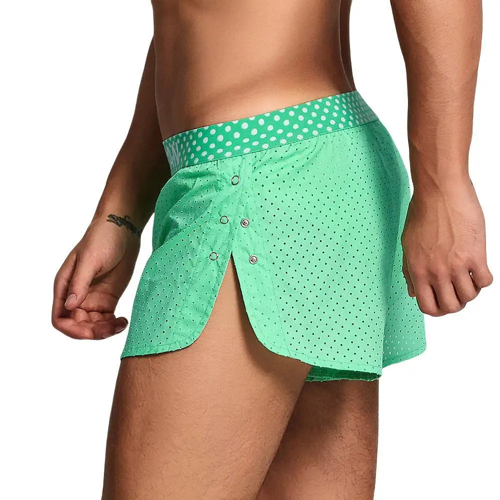 Snap Button Mesh Shorts | dmunderwear detail image 10