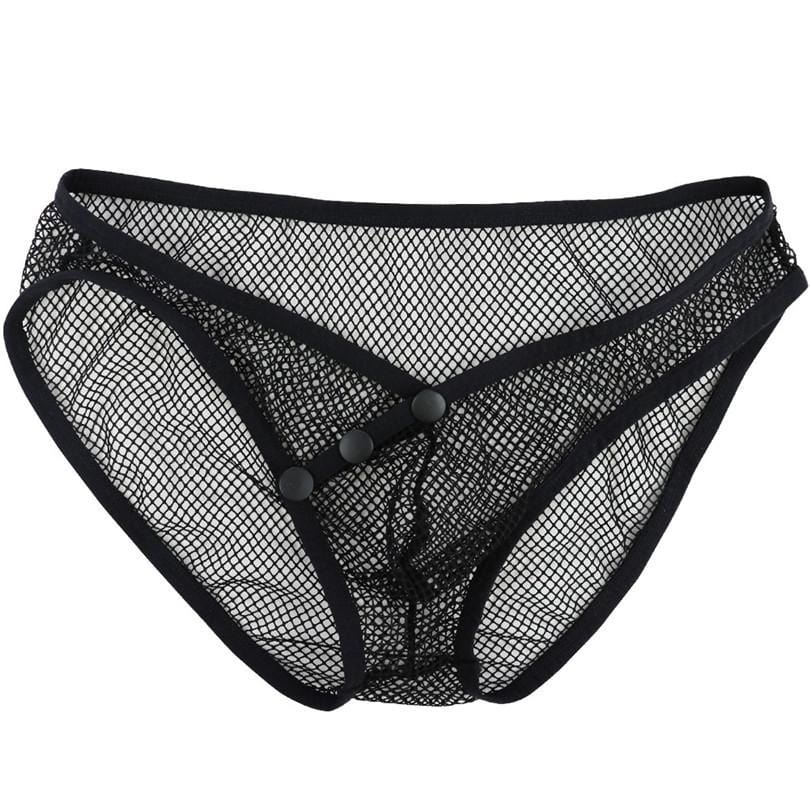 Snap Fishnet Briefs | dmunderwear detail image 2