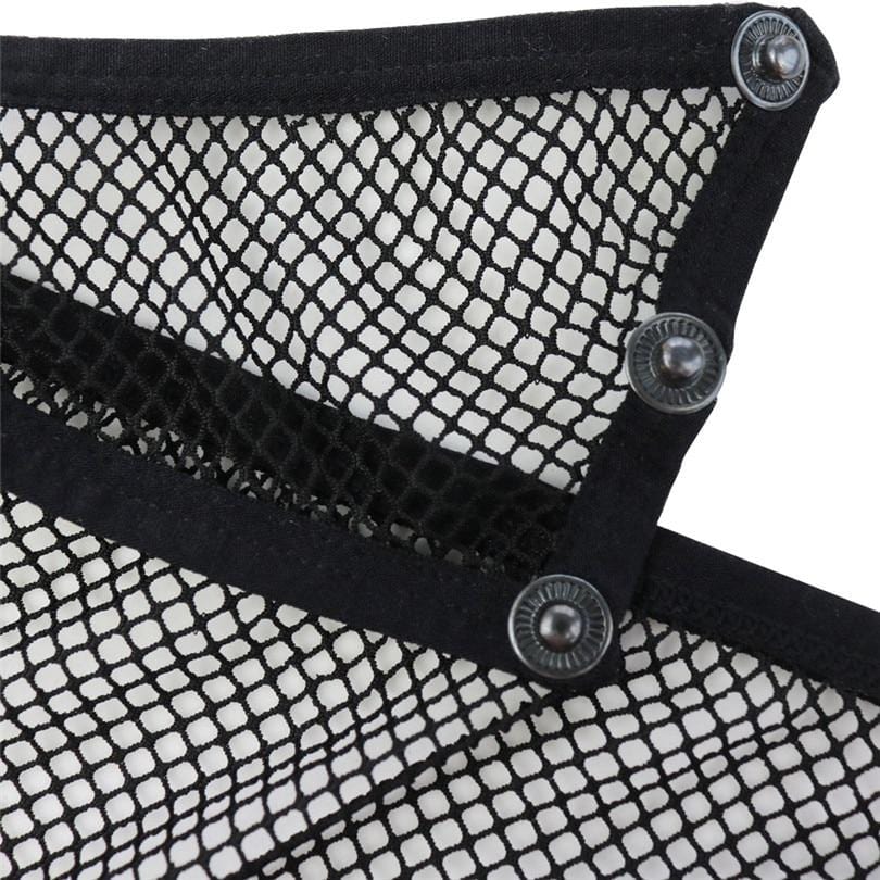 Snap Fishnet Briefs | dmunderwear detail image 3