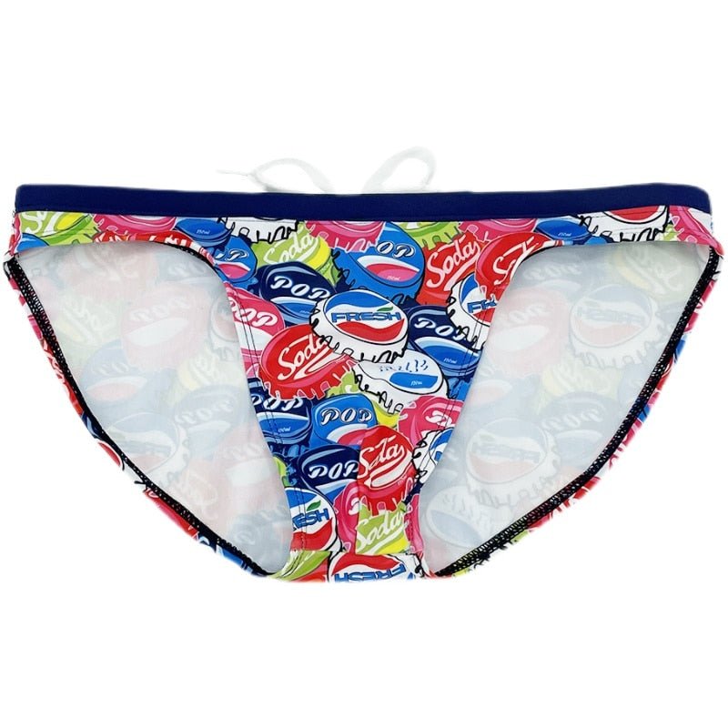 Soda Pop Skinny Swim Briefs | dmunderwear detail image 4