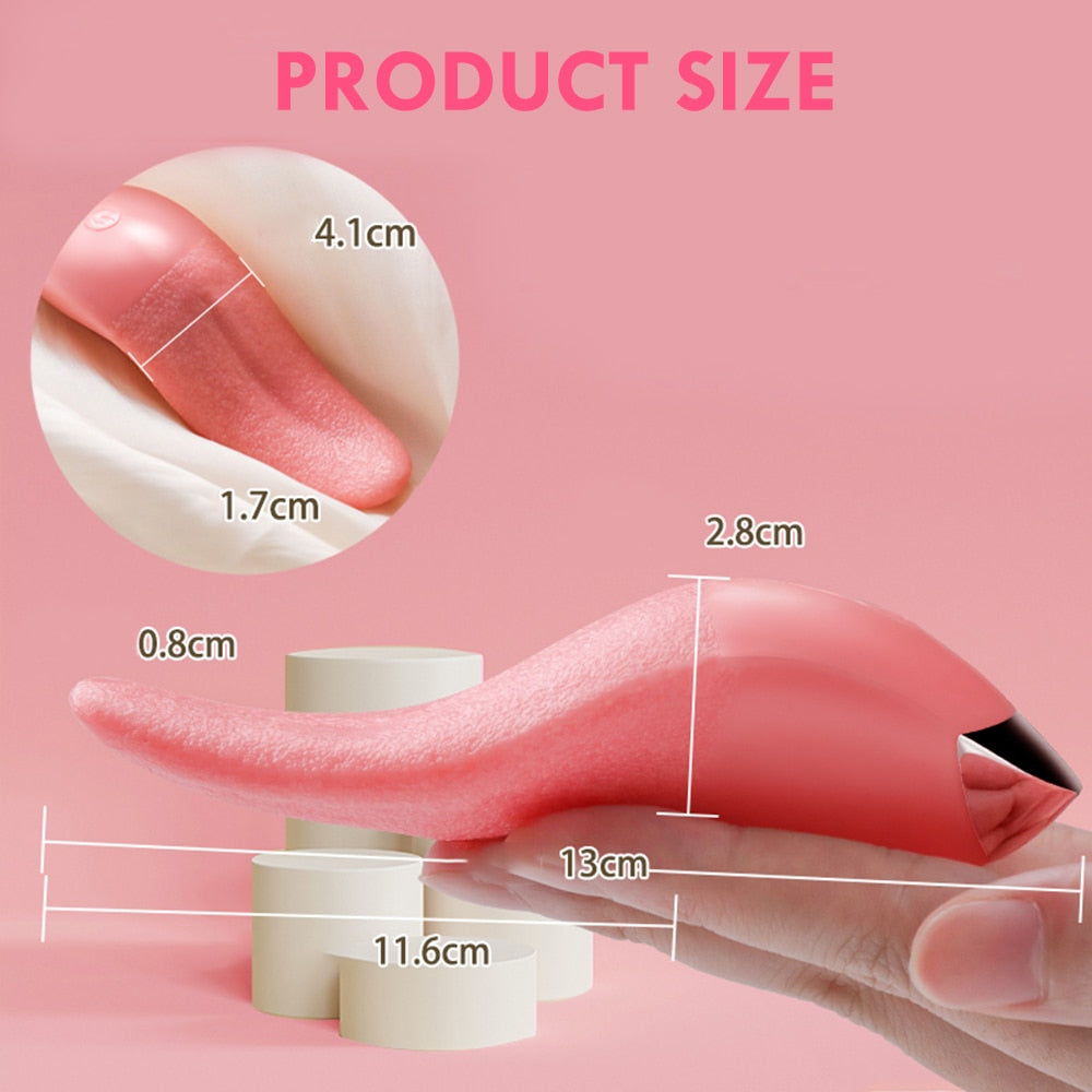 Soft Tongue Licking Vibrator | dmunderwear detail image 11