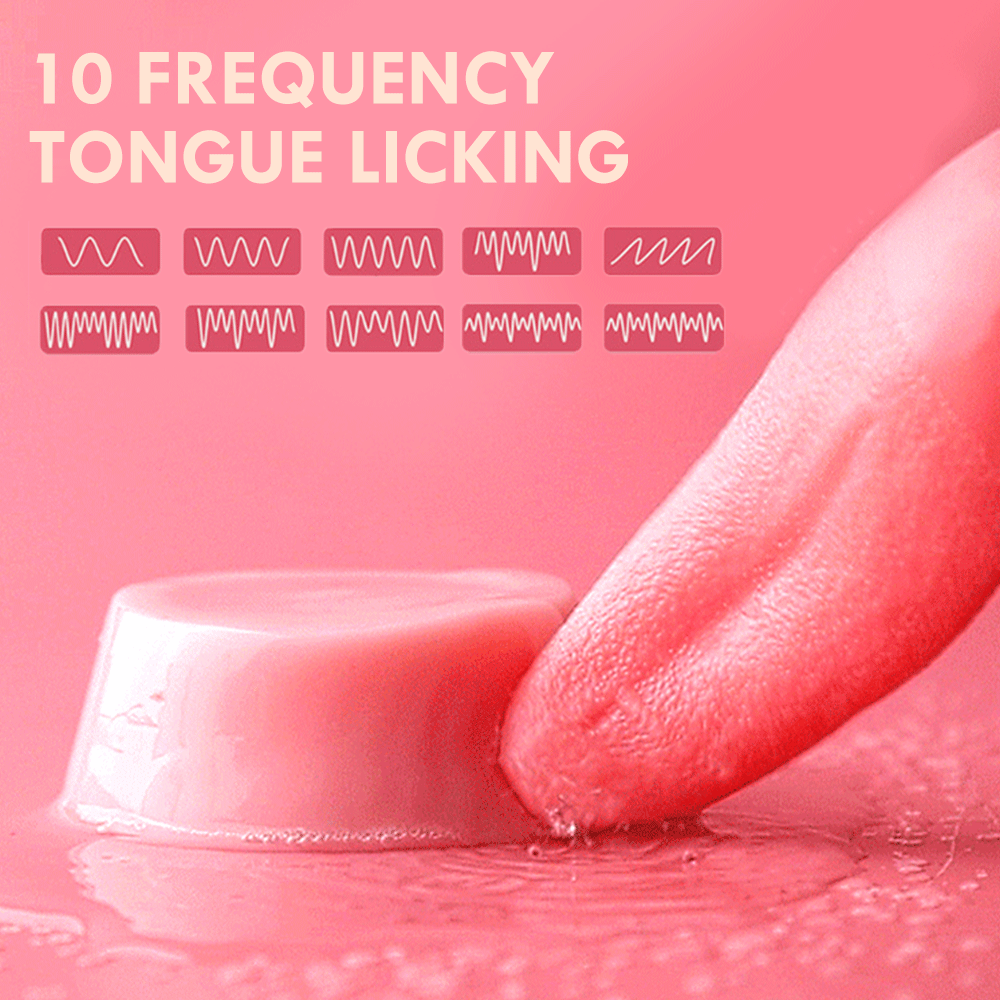Soft Tongue Licking Vibrator | dmunderwear detail image 2