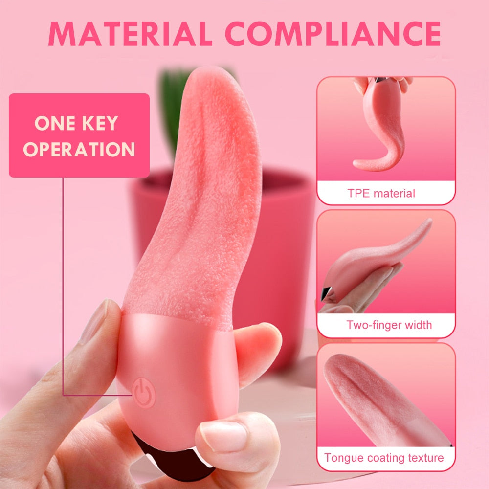 Soft Tongue Licking Vibrator | dmunderwear detail image 9