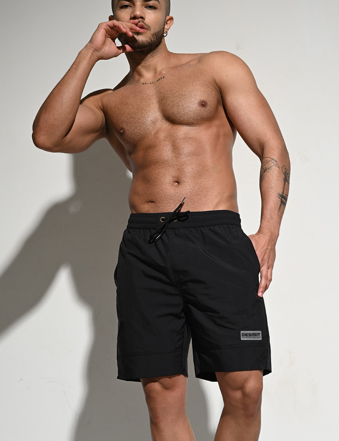 Solid Beach Surf Swim Shorts B5115 | dmunderwear detail image 12