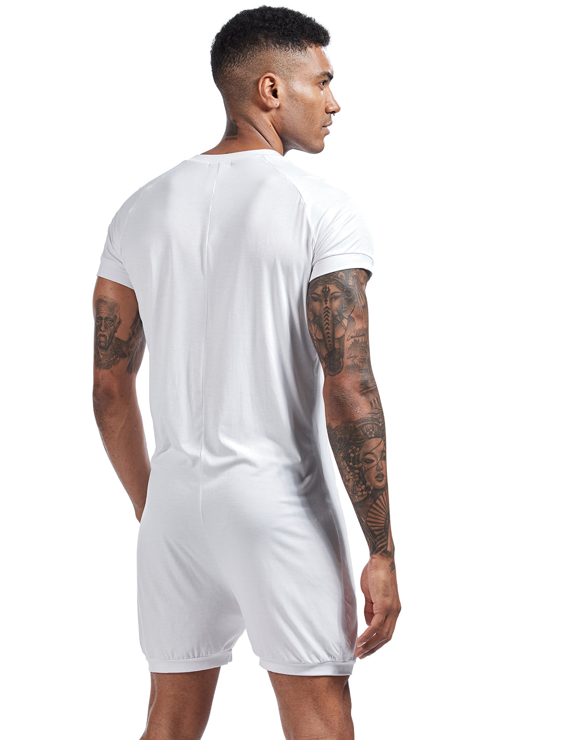 Solid Soft Union Suit 9703 | dmunderwear detail image 9