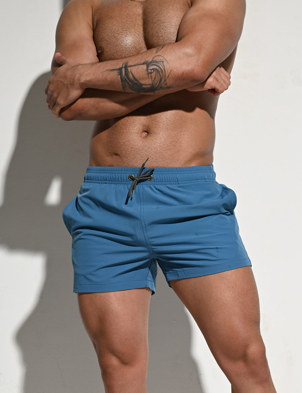 Solid Sport Swim Shorts B2101 | dmunderwear