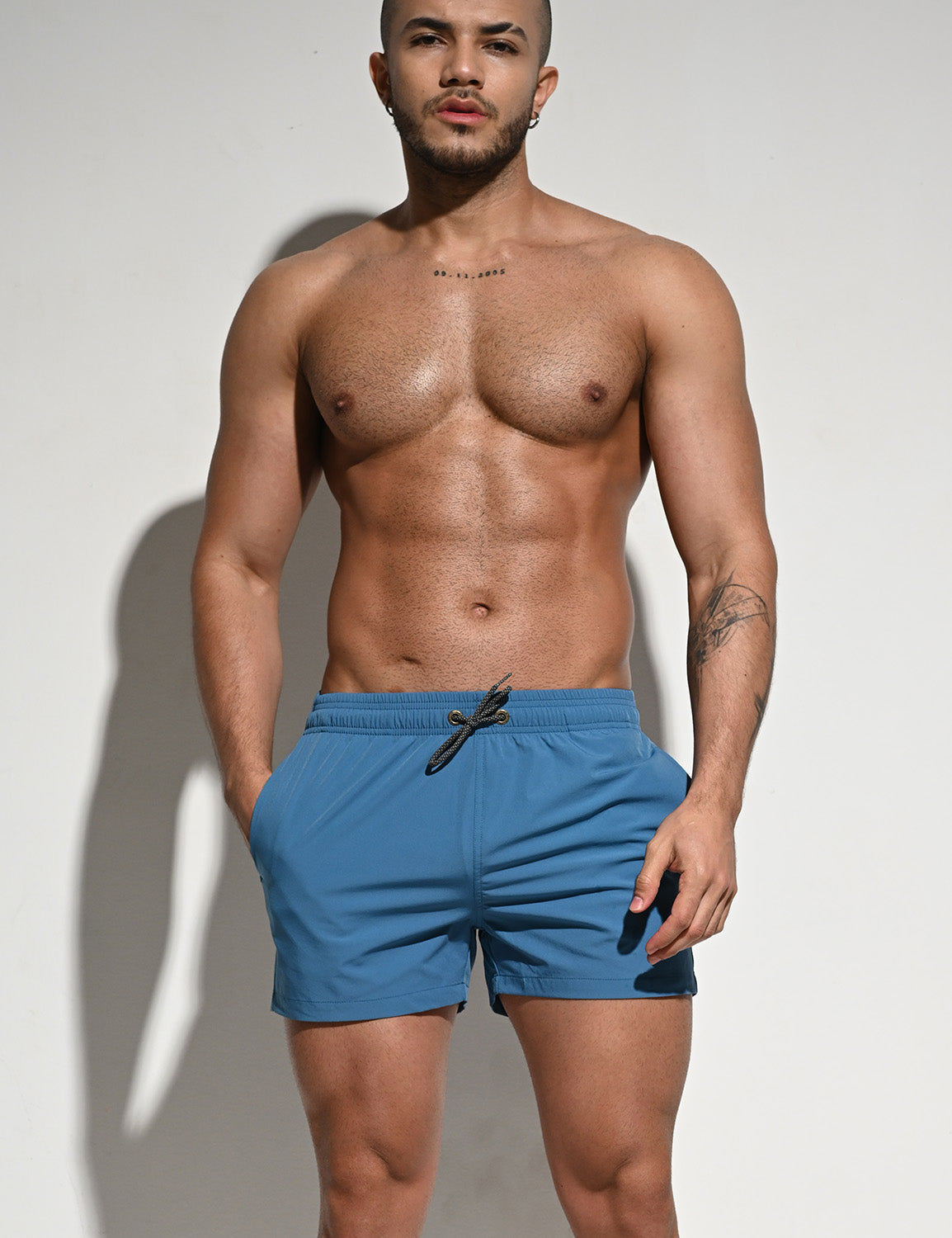 Solid Sport Swim Shorts B2101 | dmunderwear detail image 4