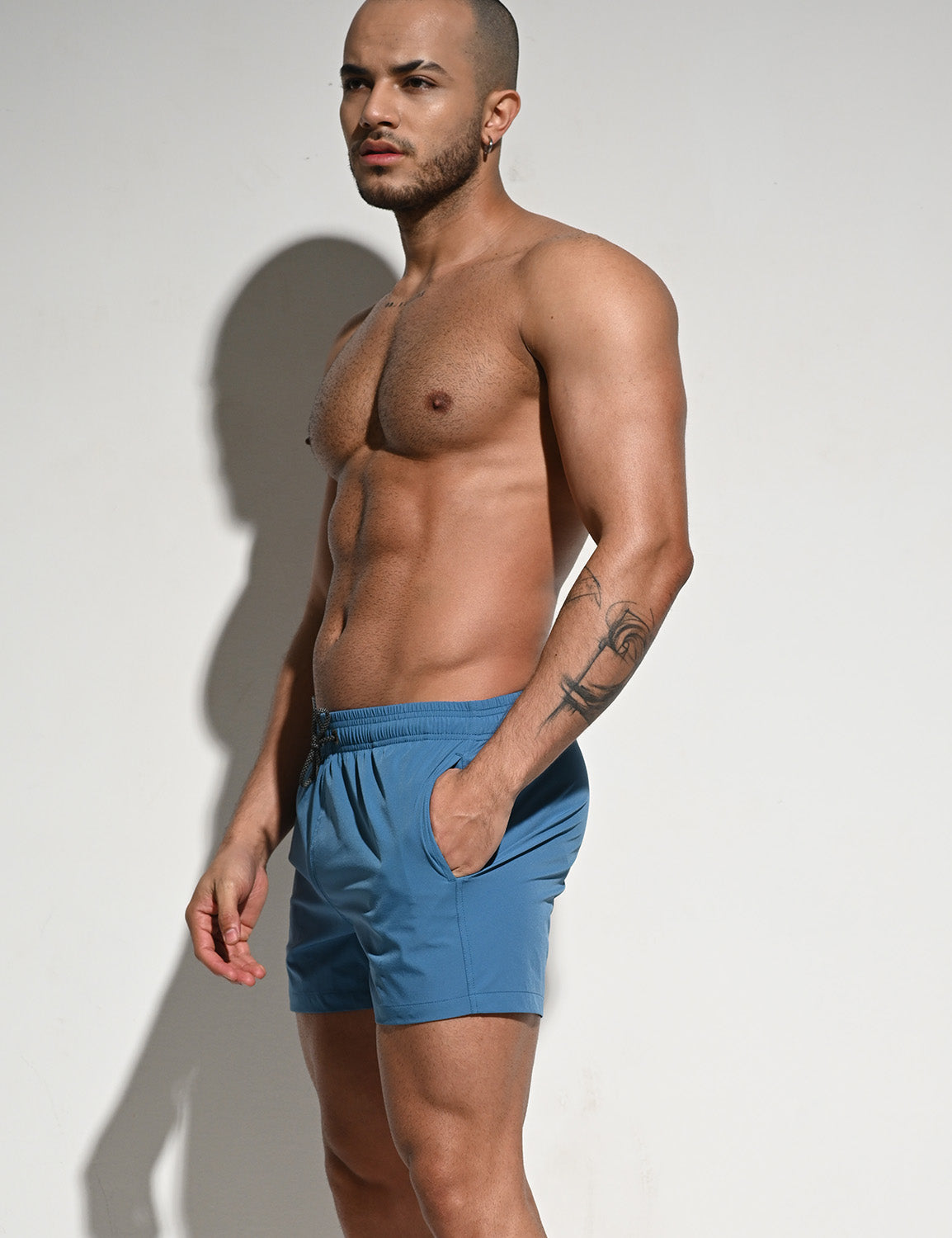 Solid Sport Swim Shorts B2101 | dmunderwear detail image 5