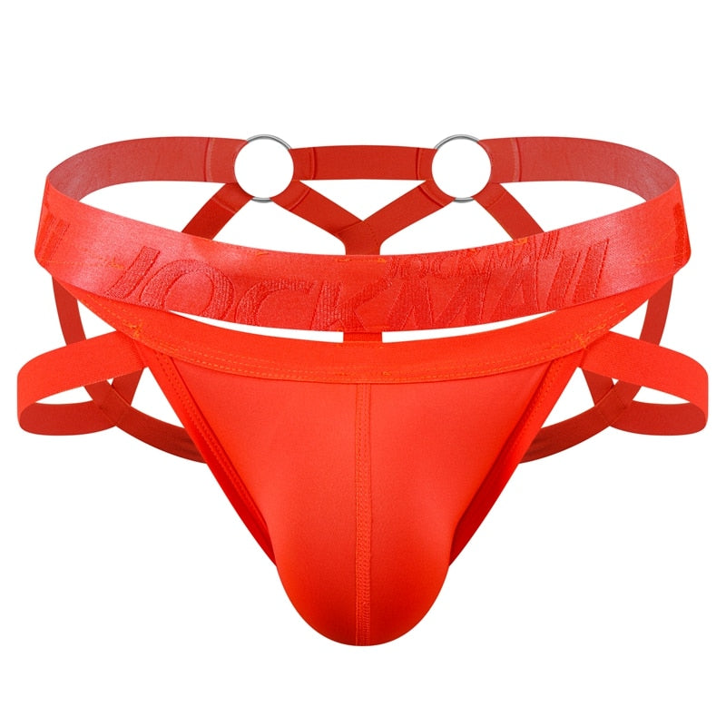 Spectrum Strapped Jock Thong (10 Colors) | dmunderwear detail image 11