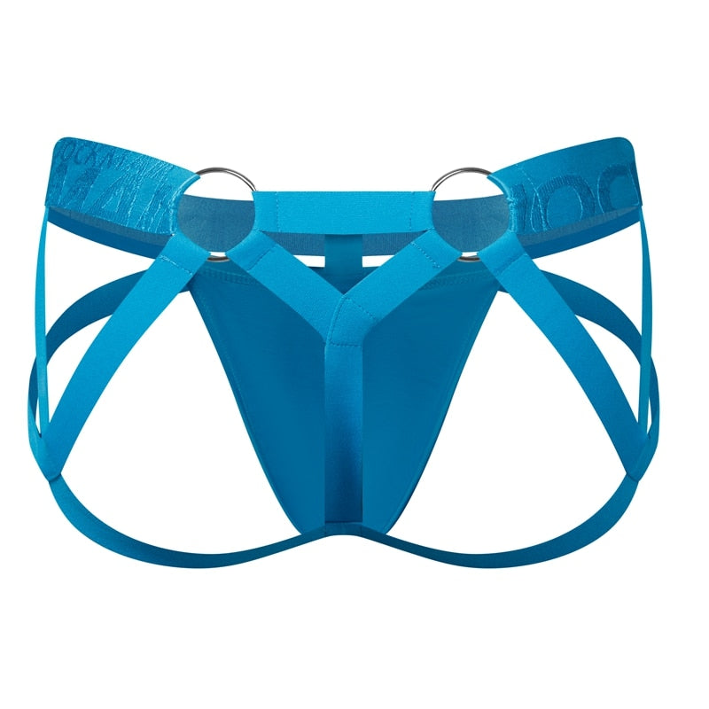 Spectrum Strapped Jock Thong (10 Colors) | dmunderwear detail image 2