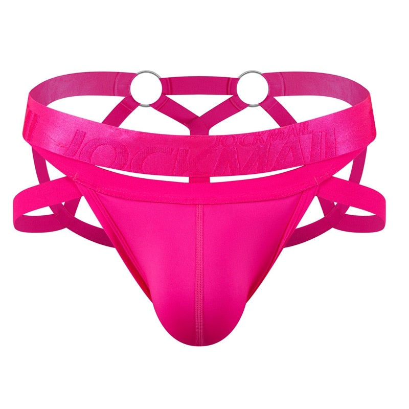 Spectrum Strapped Jock Thong (10 Colors) | dmunderwear detail image 3