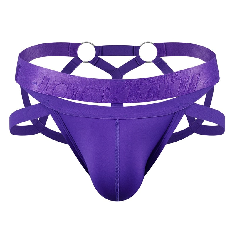 Spectrum Strapped Jock Thong (10 Colors) | dmunderwear detail image 9