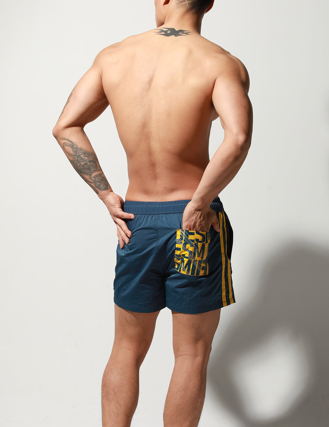 Quick-Dry Side Stripes Shorts S6022 | dmunderwear detail image 3