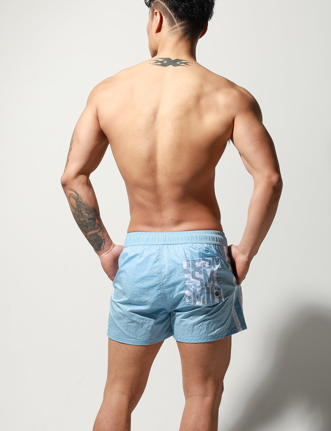 Quick-Dry Side Stripes Shorts S6022 | dmunderwear detail image 8