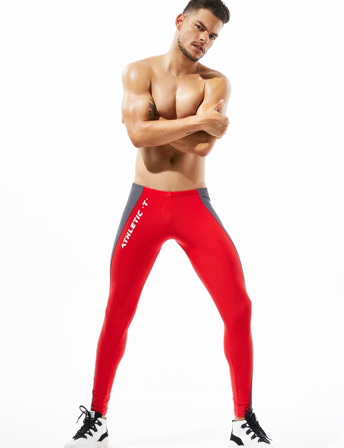 Sport Athletic Compression Tights Leggings 8601 | dmunderwear detail image 10