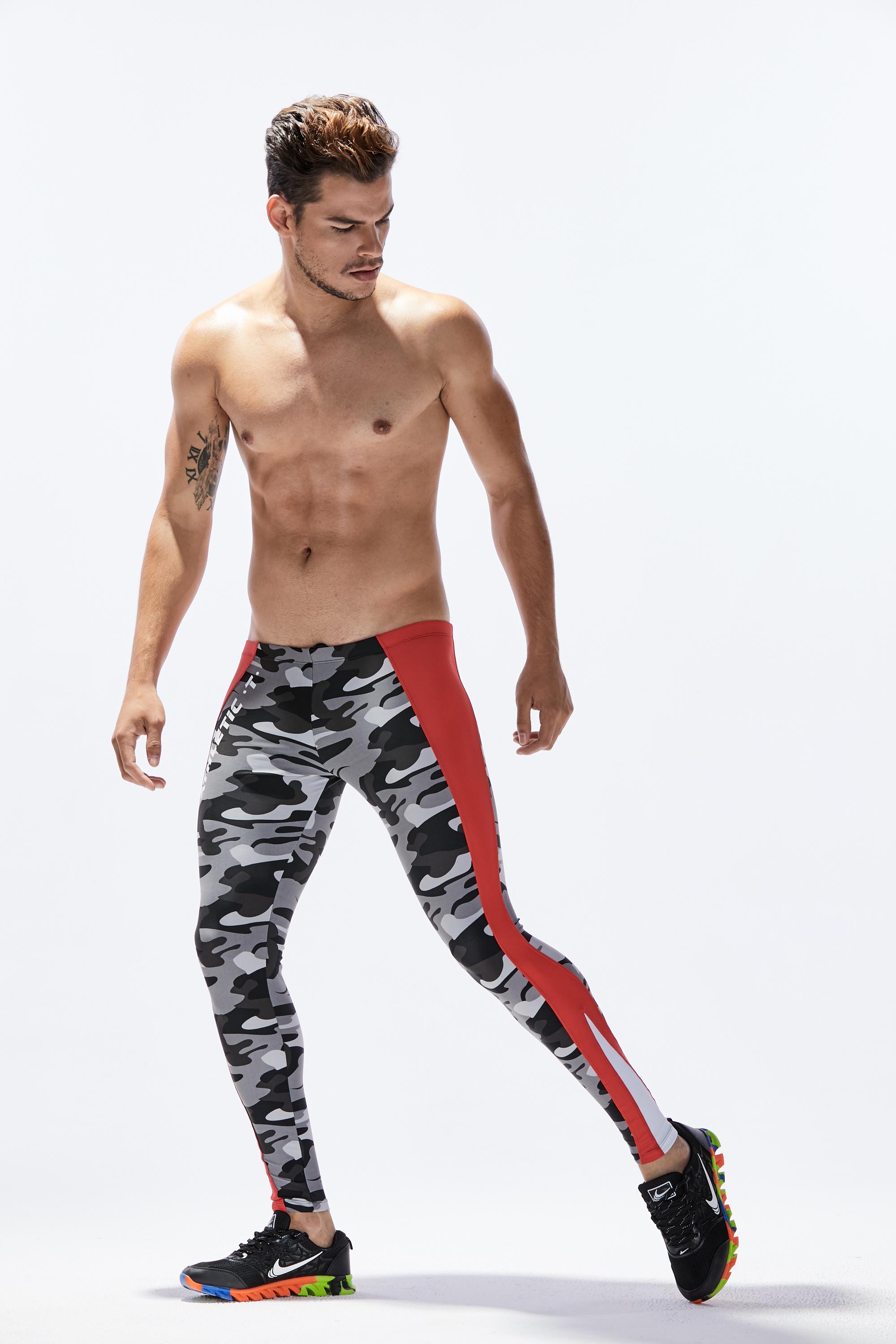Sport Athletic Compression Tights Leggings 8601 | dmunderwear detail image 3