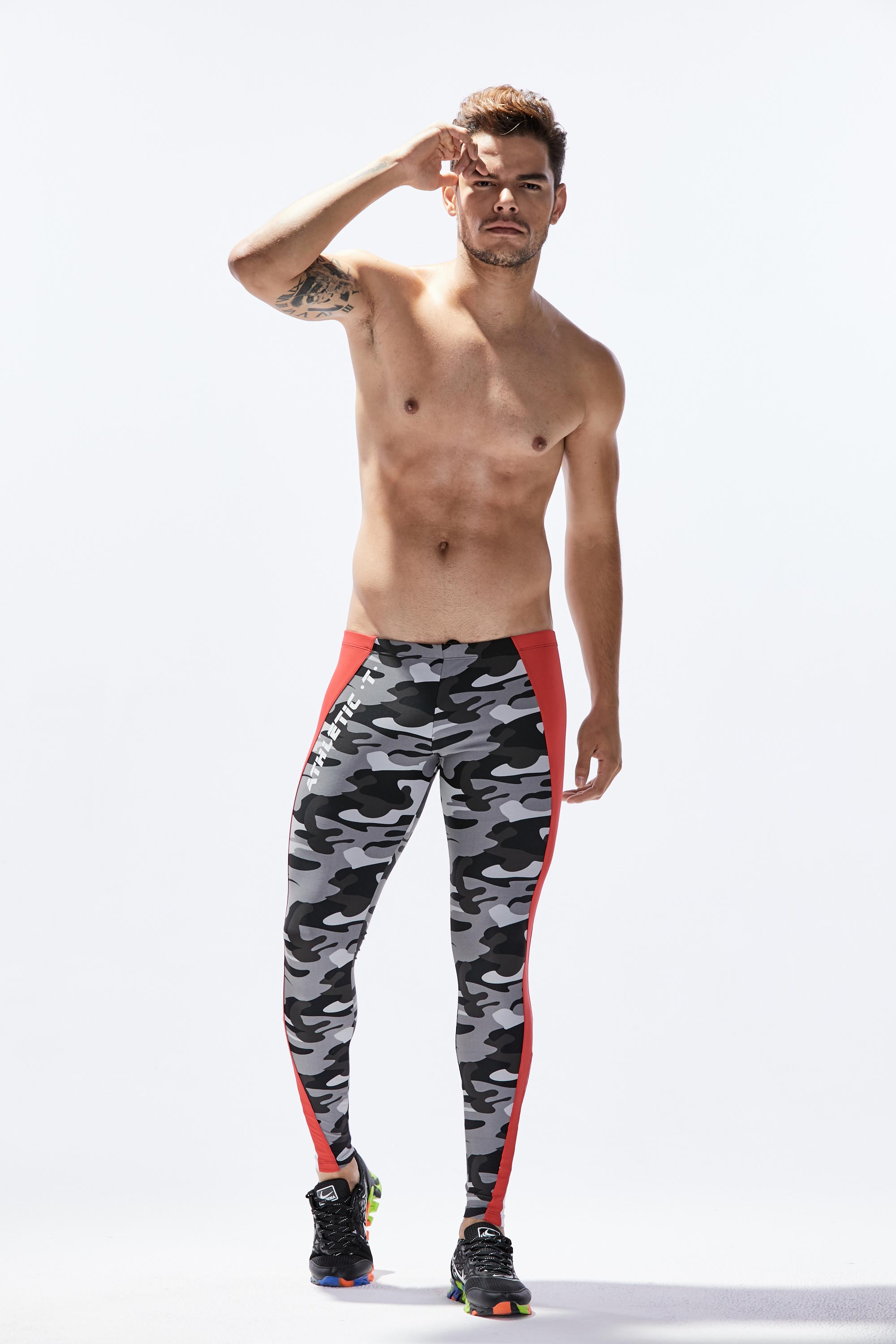Sport Athletic Compression Tights Leggings 8601 | dmunderwear detail image 4