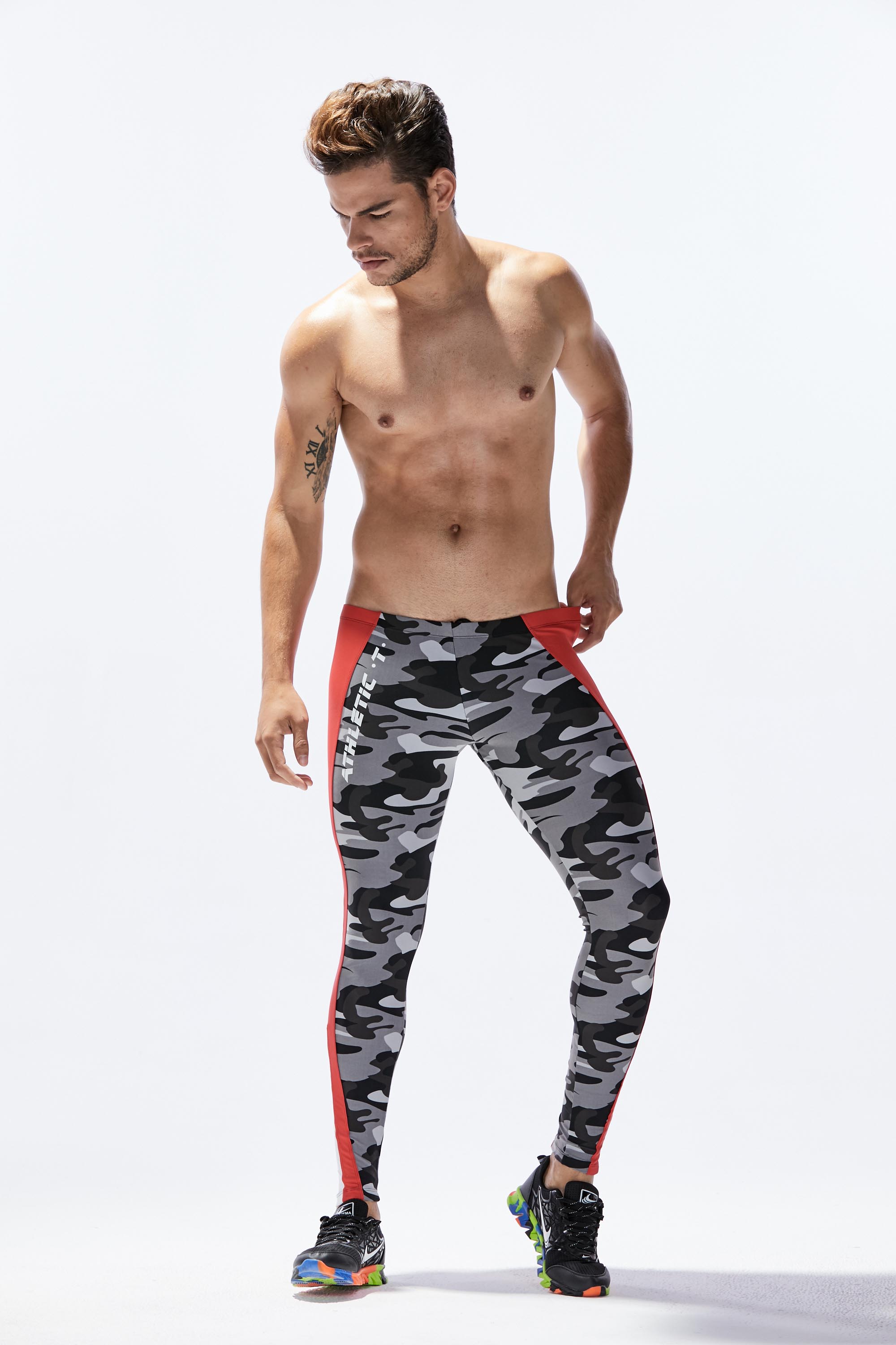 Sport Athletic Compression Tights Leggings 8601 | dmunderwear detail image 5