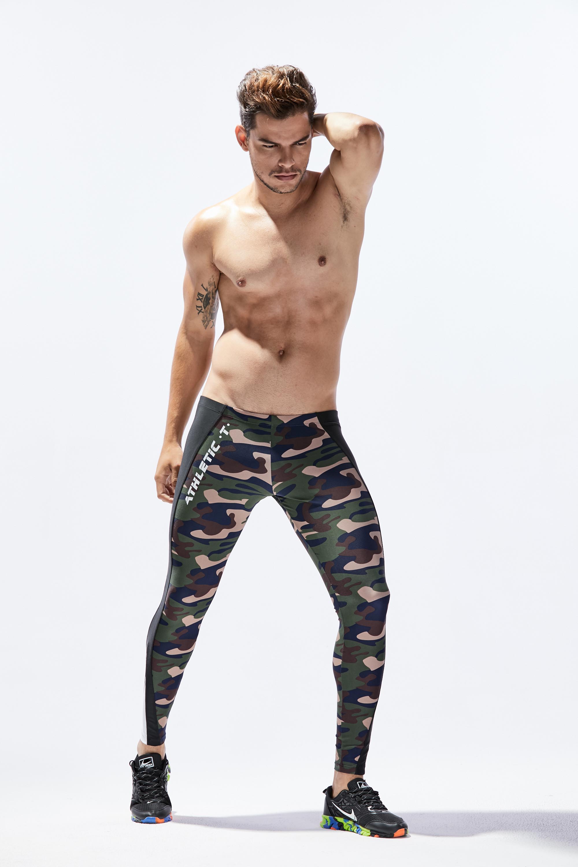 Sport Athletic Compression Tights Leggings 8601 | dmunderwear detail image 6