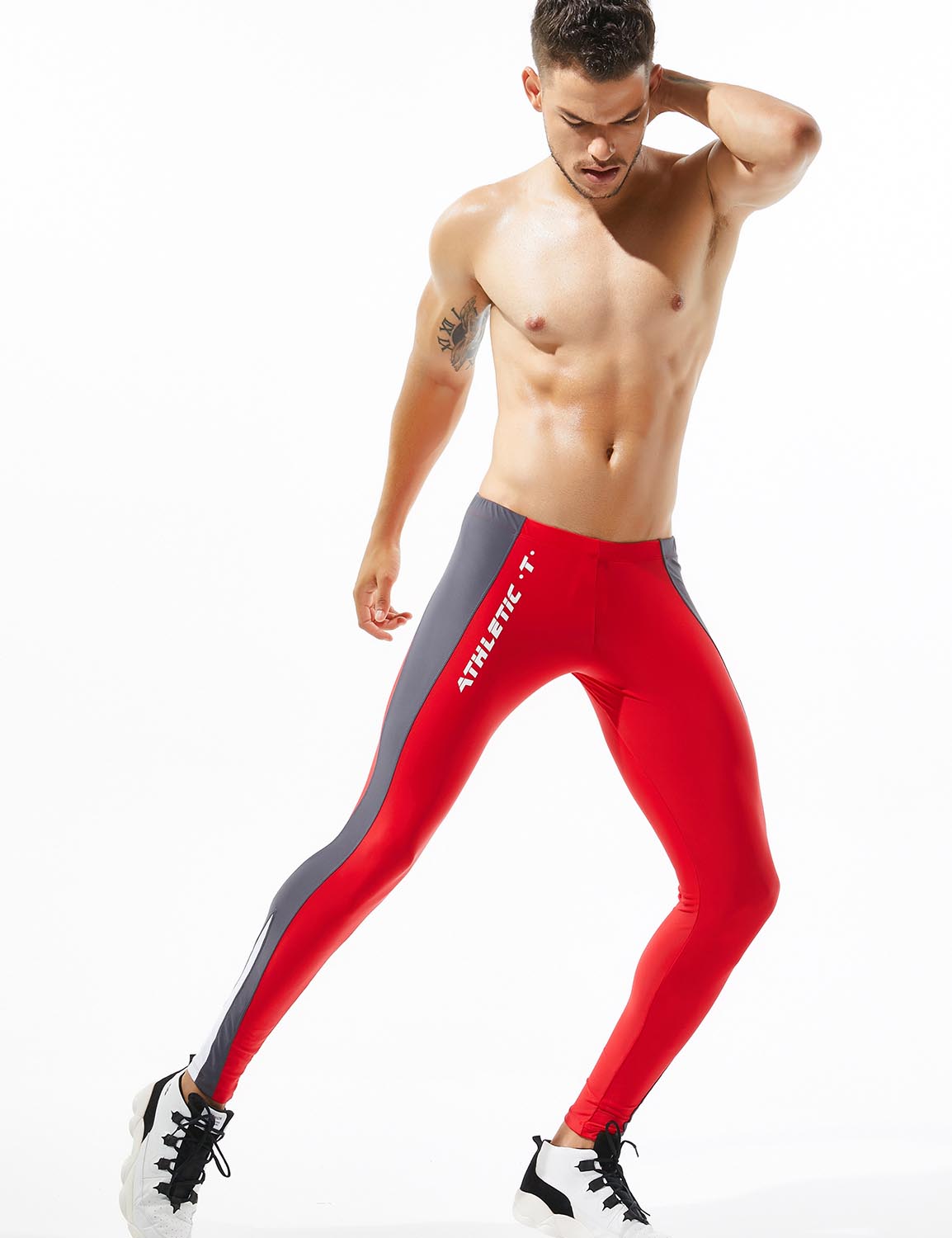 Sport Athletic Compression Tights Leggings 8601 | dmunderwear detail image 7