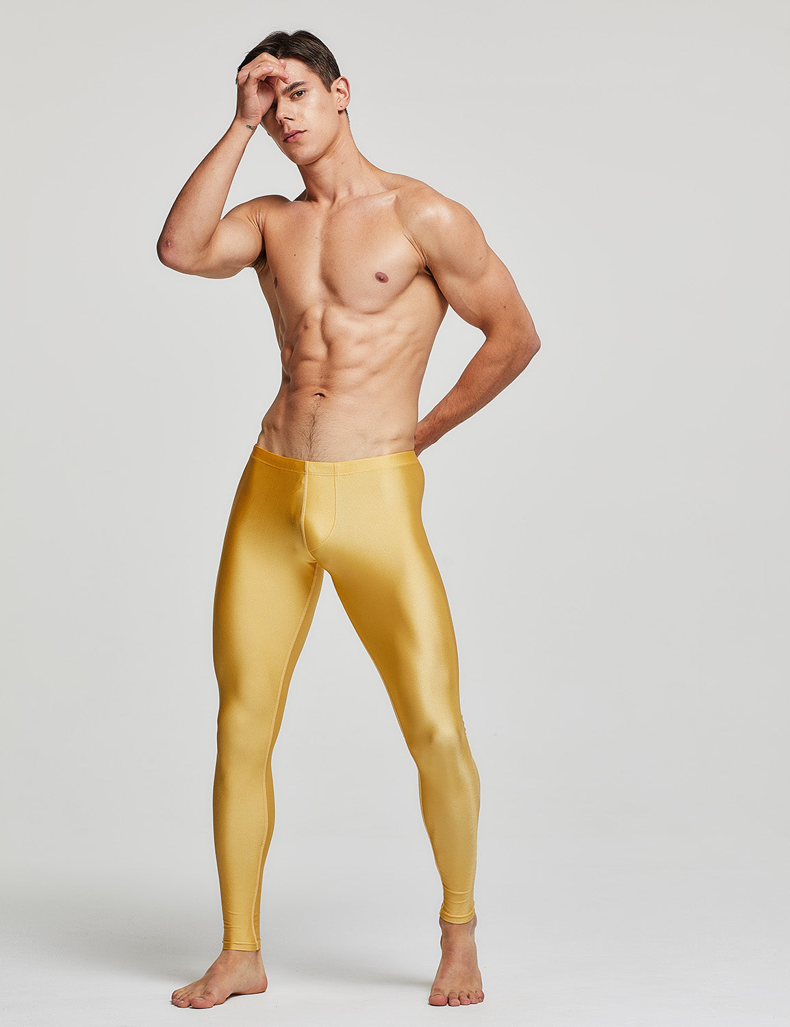 Sport Compression Shiny Tights Leggings 60611 | dmunderwear detail image 3