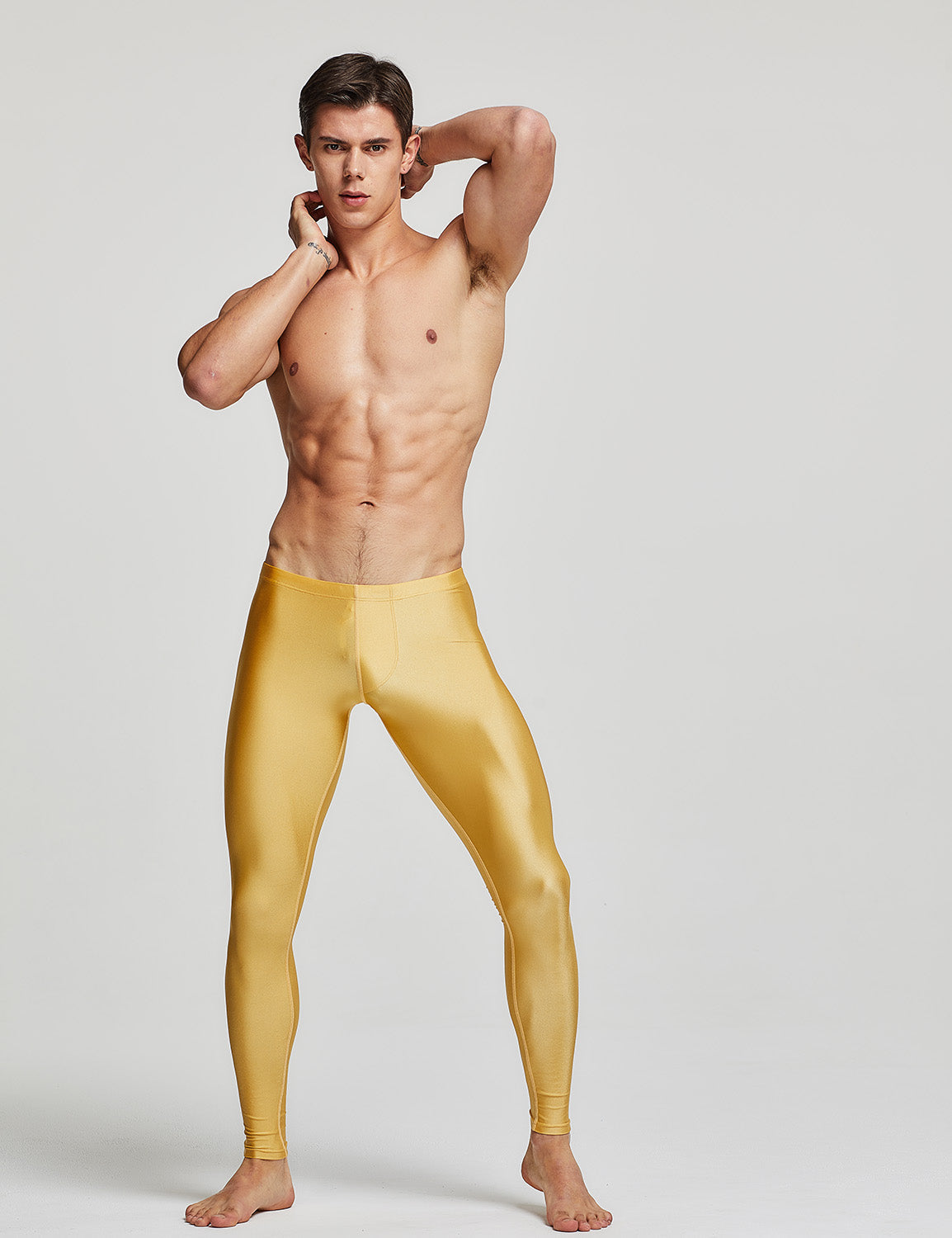 Sport Compression Shiny Tights Leggings 60611 | dmunderwear detail image 5