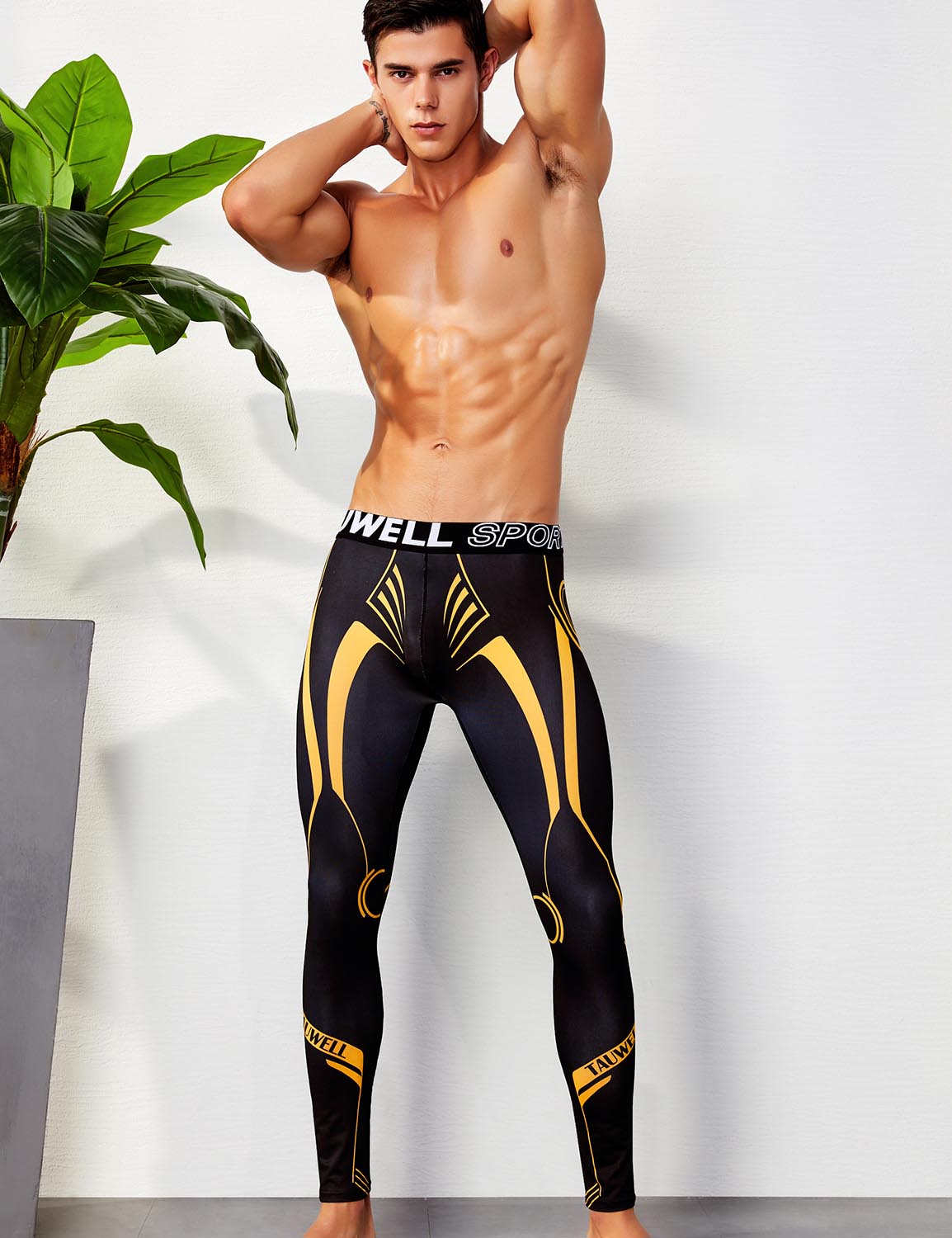 Sport Compression Tights Leggings 9602 | dmunderwear detail image 10