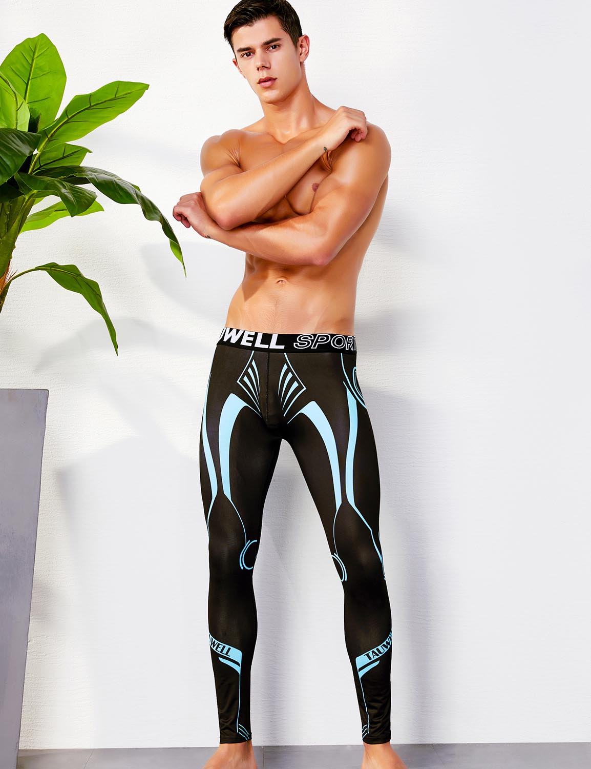Sport Compression Tights Leggings 9602 | dmunderwear detail image 3