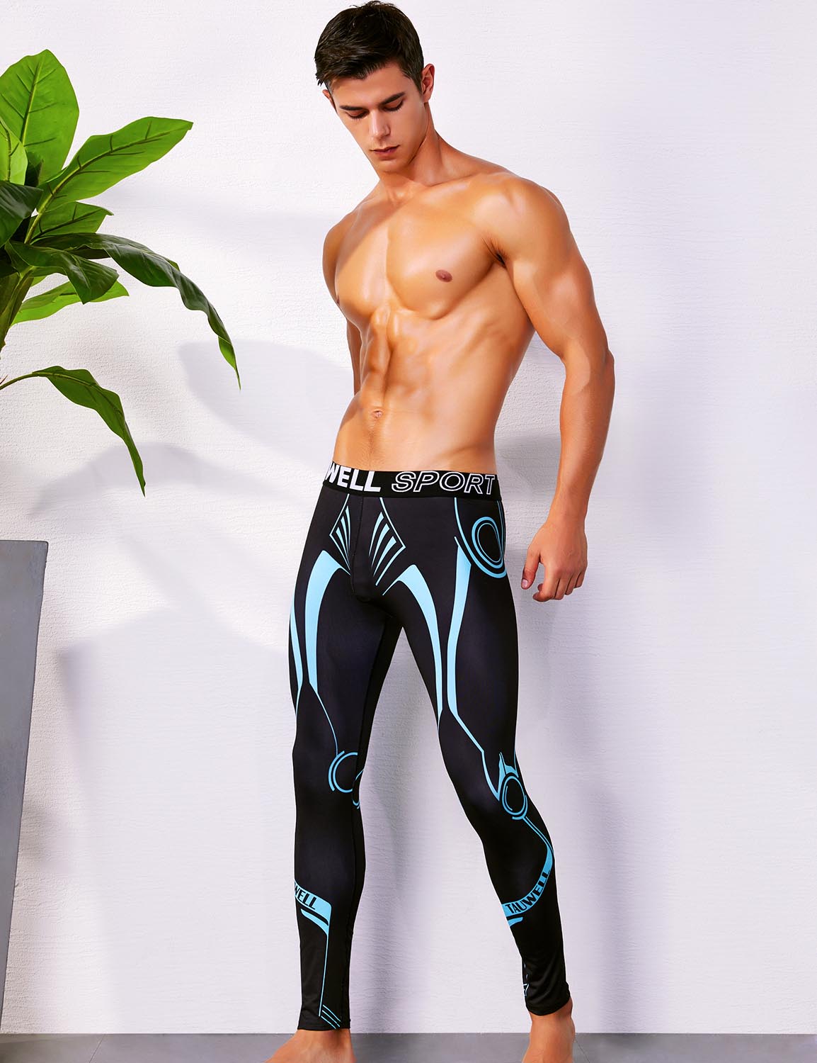 Sport Compression Tights Leggings 9602 | dmunderwear detail image 4