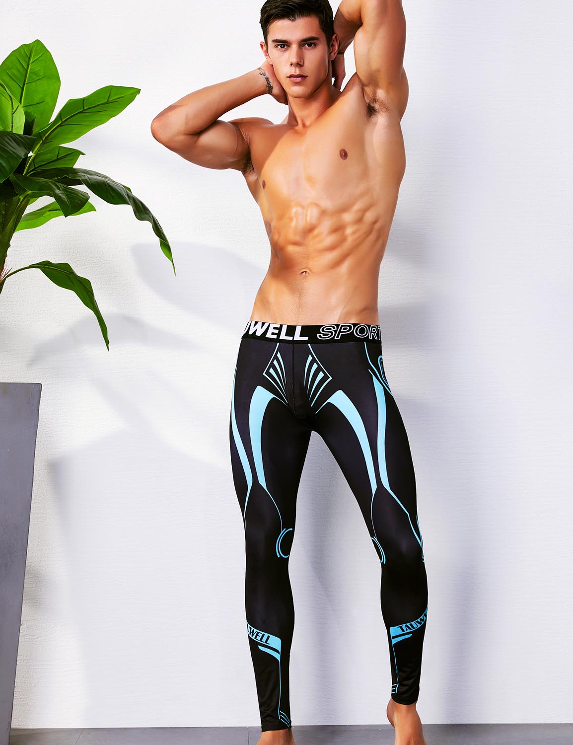 Sport Compression Tights Leggings 9602 | dmunderwear detail image 5