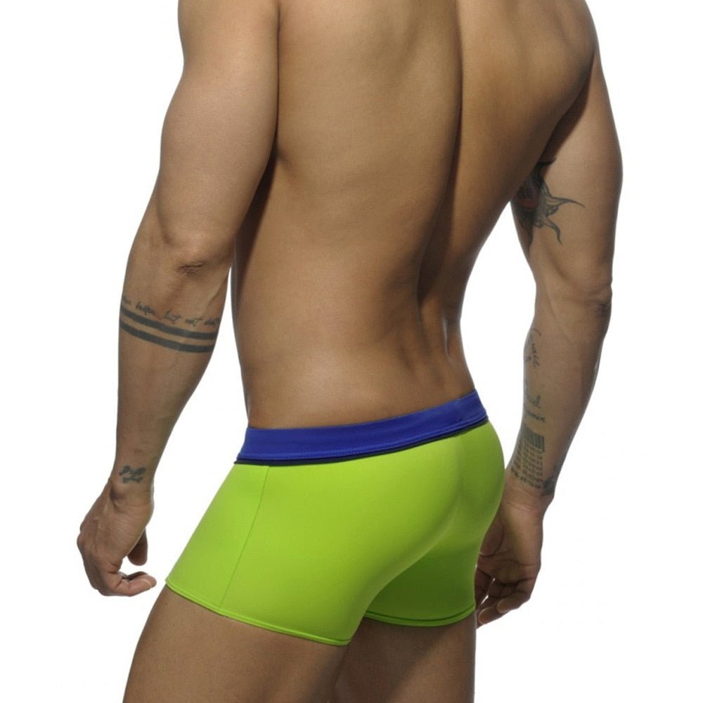 ORVLS Square Cut Racing Stripe Swim Trunks | dmunderwear detail image 4