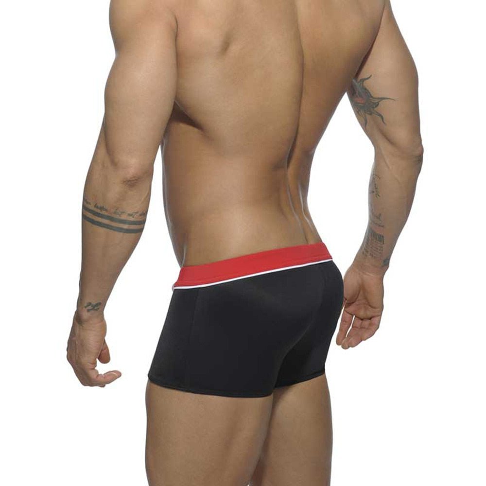 ORVLS Square Cut Racing Stripe Swim Trunks | dmunderwear detail image 8
