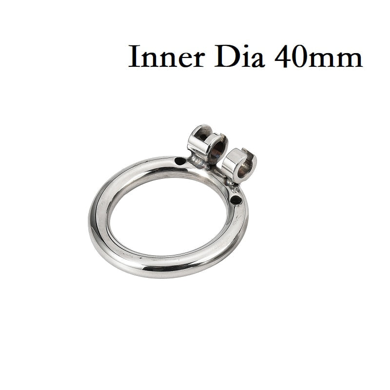 Stainless Steel Caged Lion Chastity Lock With Key | dmunderwear detail image 11