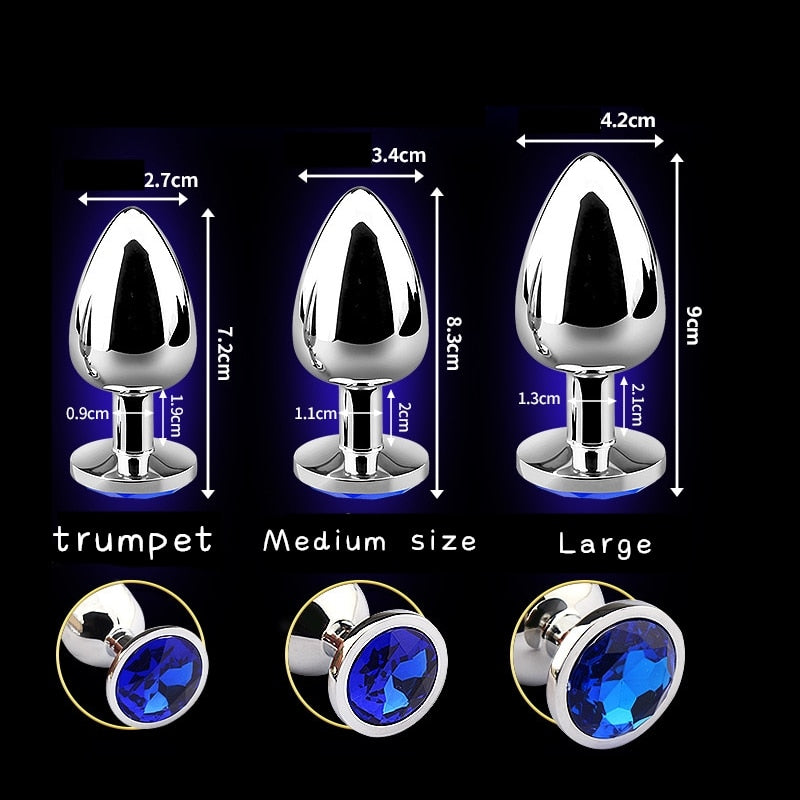 Stainless Steel Jewel Butt Plug | dmunderwear detail image 6